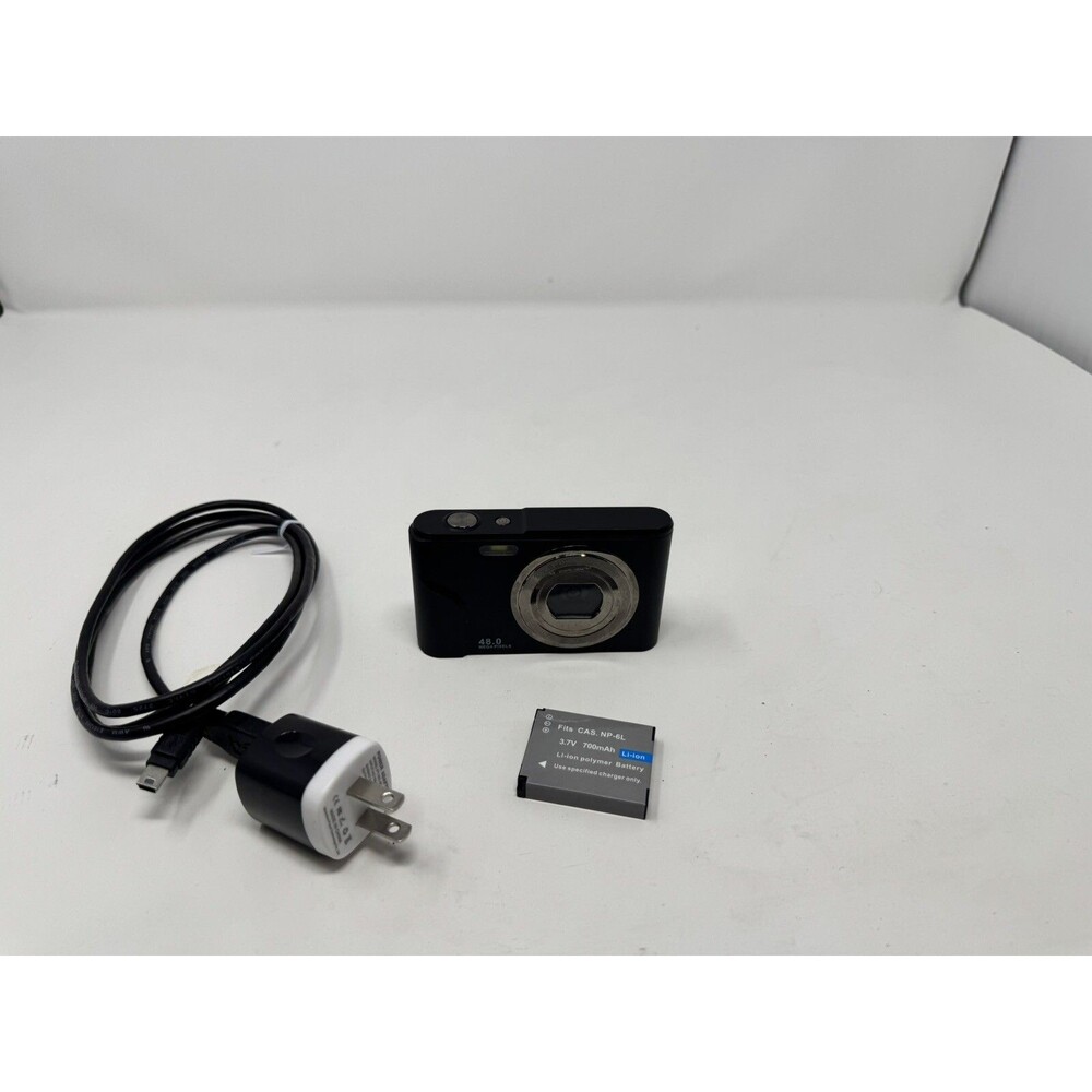 Unbranded Digital Camera W/ Charger and Battery - Black